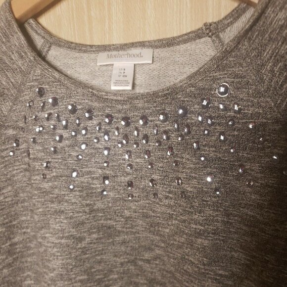 Motherhood Maternity Embellished Sweatshirt small - Picture 3 of 6